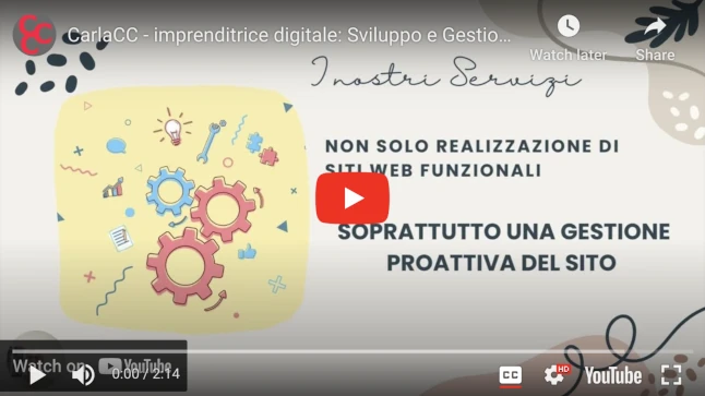 video di presentazione di CarlaCC digital marketing